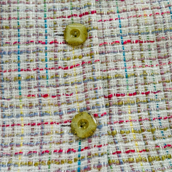 Vintage Henry Lee multi-colored tweed blazer! Size 14! - Picture 6 of 10